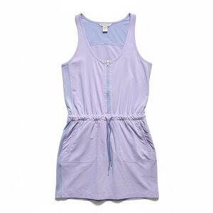 Athleta Expedition Dress Liliac Blue 4 EUC Attached Shorts Pockets